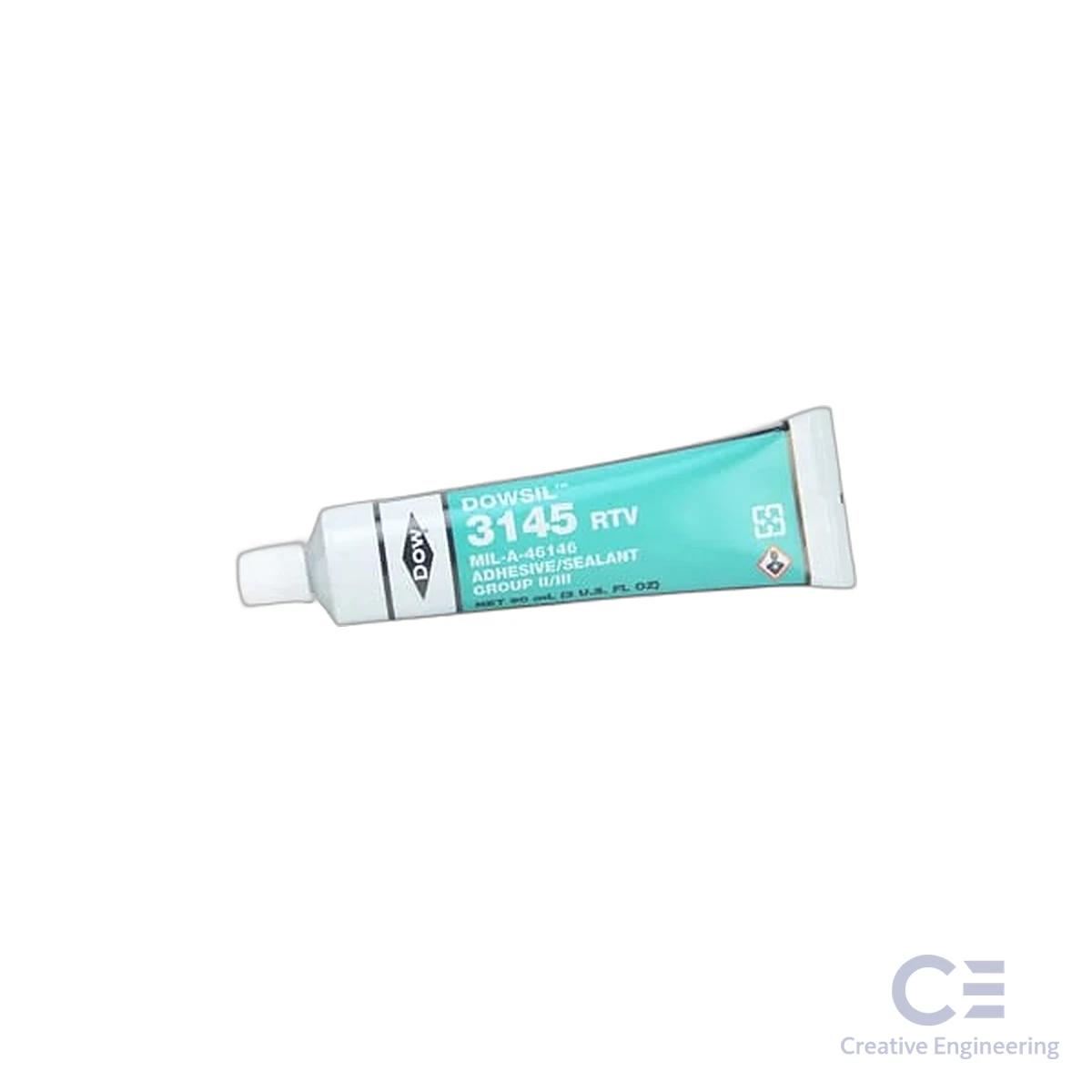 Keo silicone RTV 3145 MIL-A-46146, trong suốt, 90 ml/tuýp