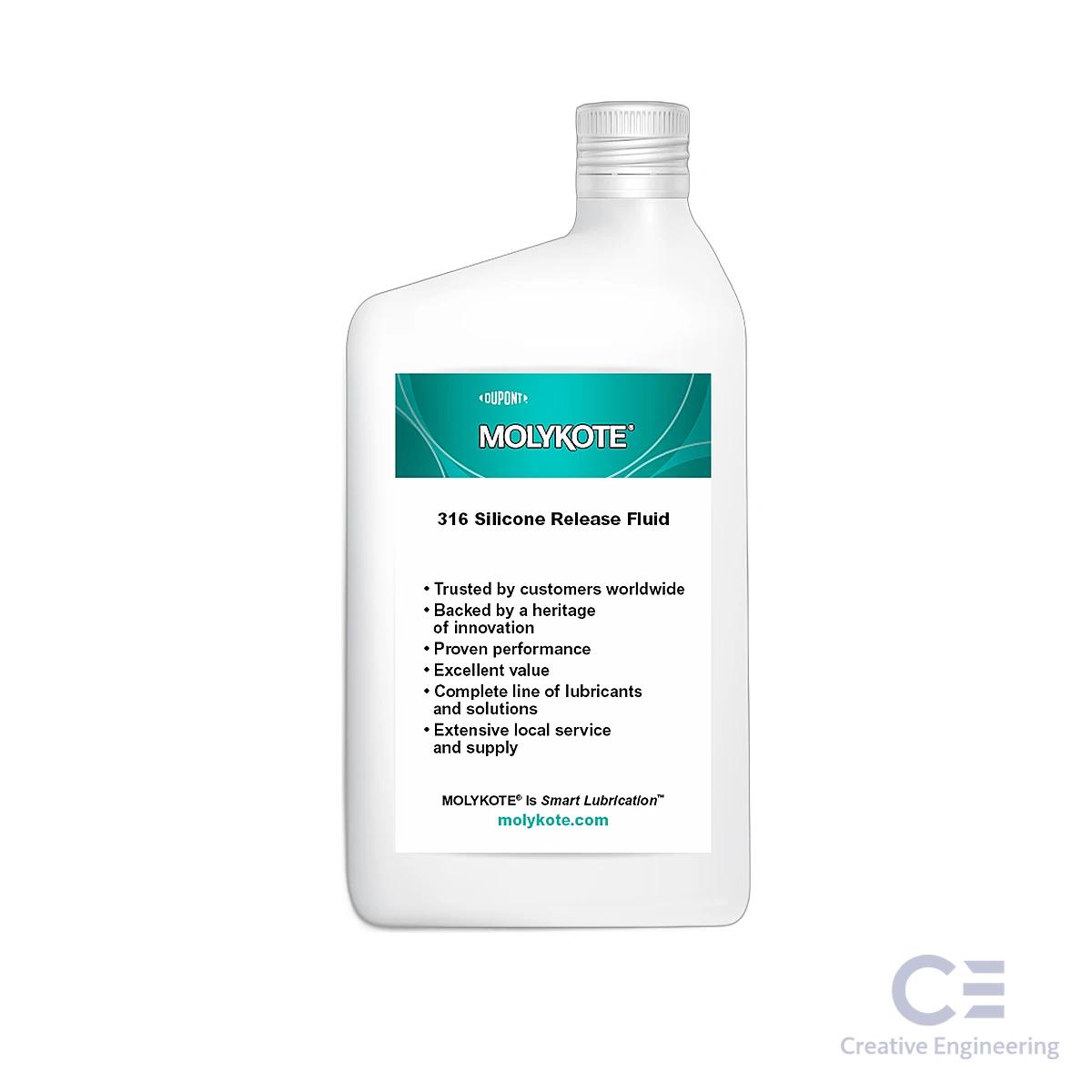 Mỡ Bôi Trơn Molykote (R) 316 Silicone Release Spray , 0.283 Kg/Chai