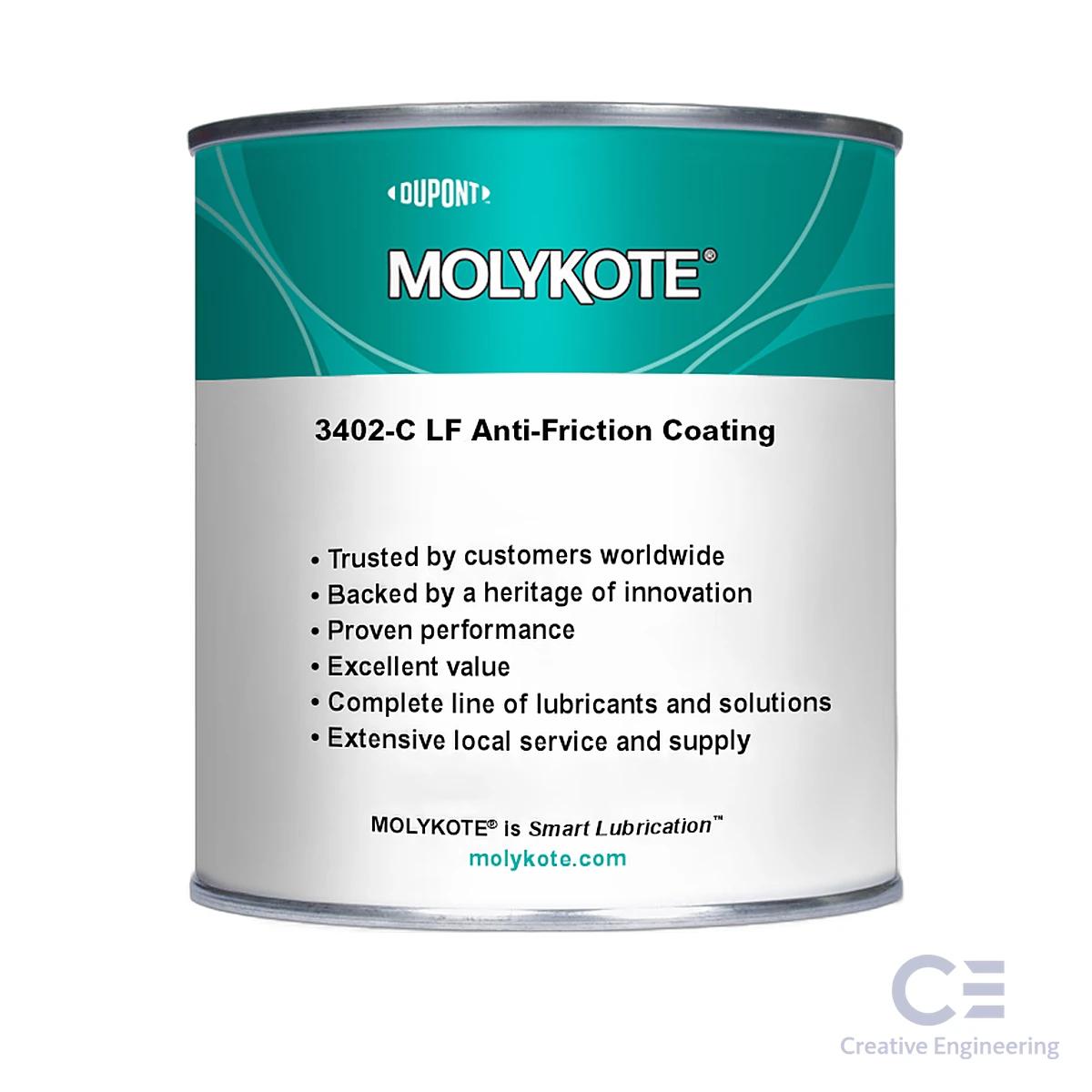 Molykote (R) 3402 - C LF Anti - Priction Coating , 5kg/pail